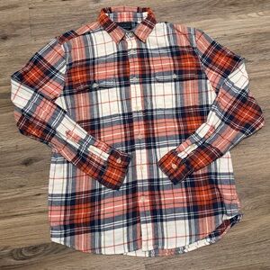 Lucky Brand Red and Blue Plaid Shirt